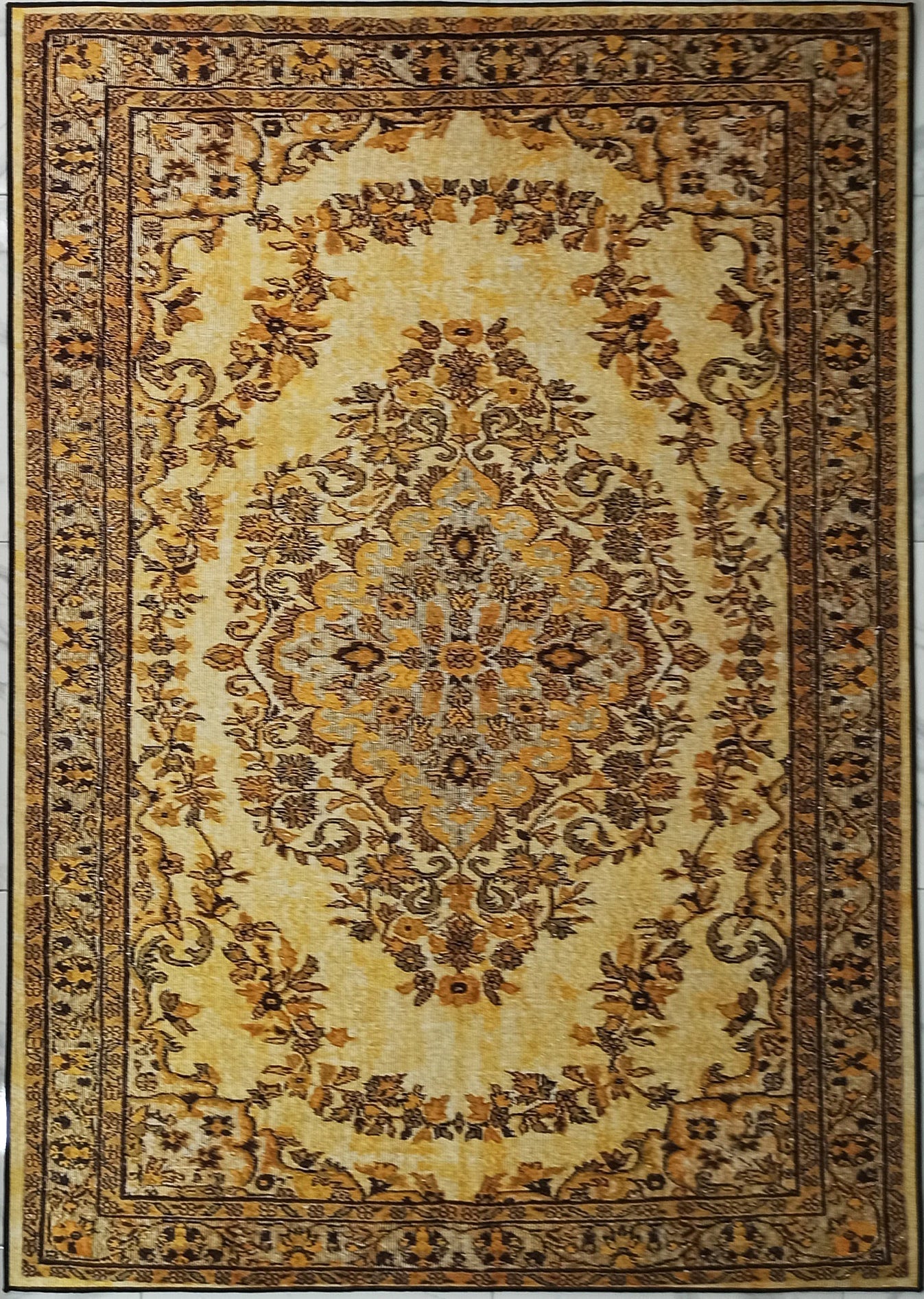 Teppich in Gelb-Schwarz