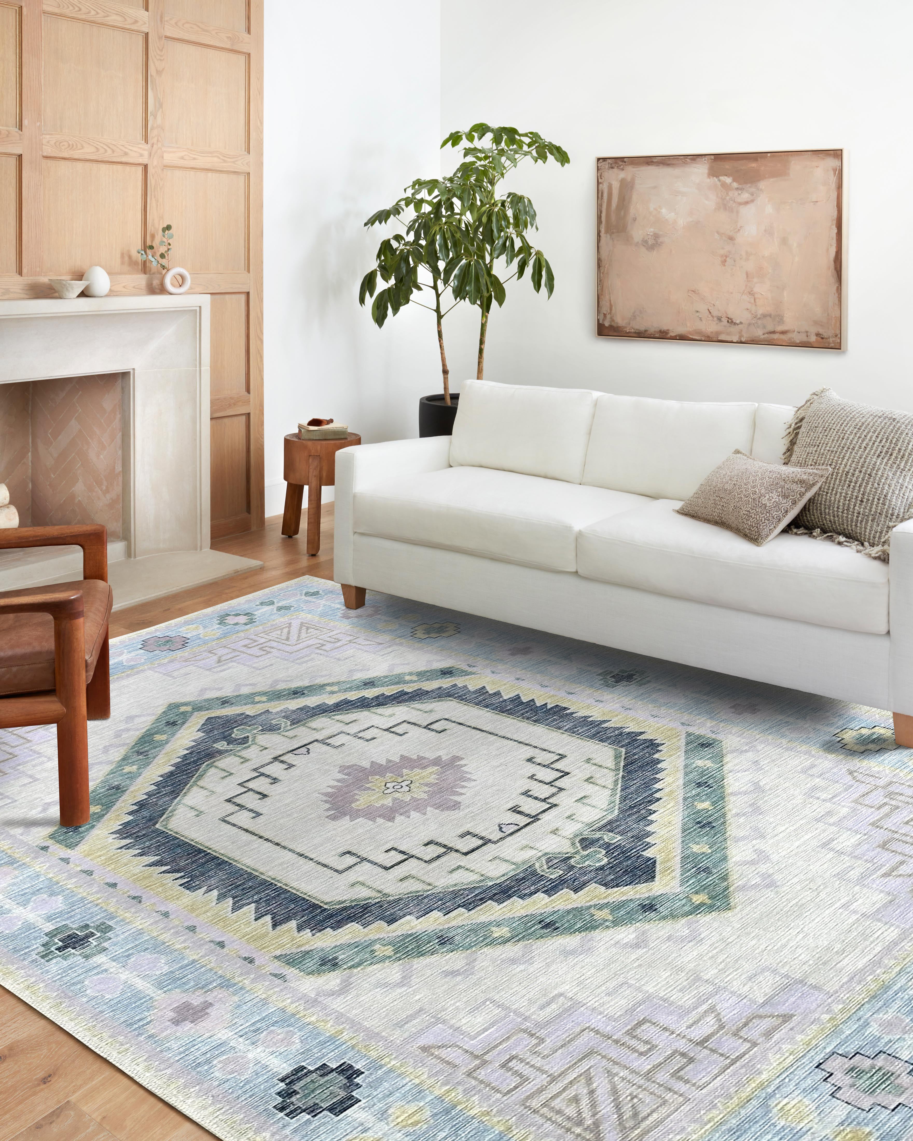 Lavender Modern Turkish Rug