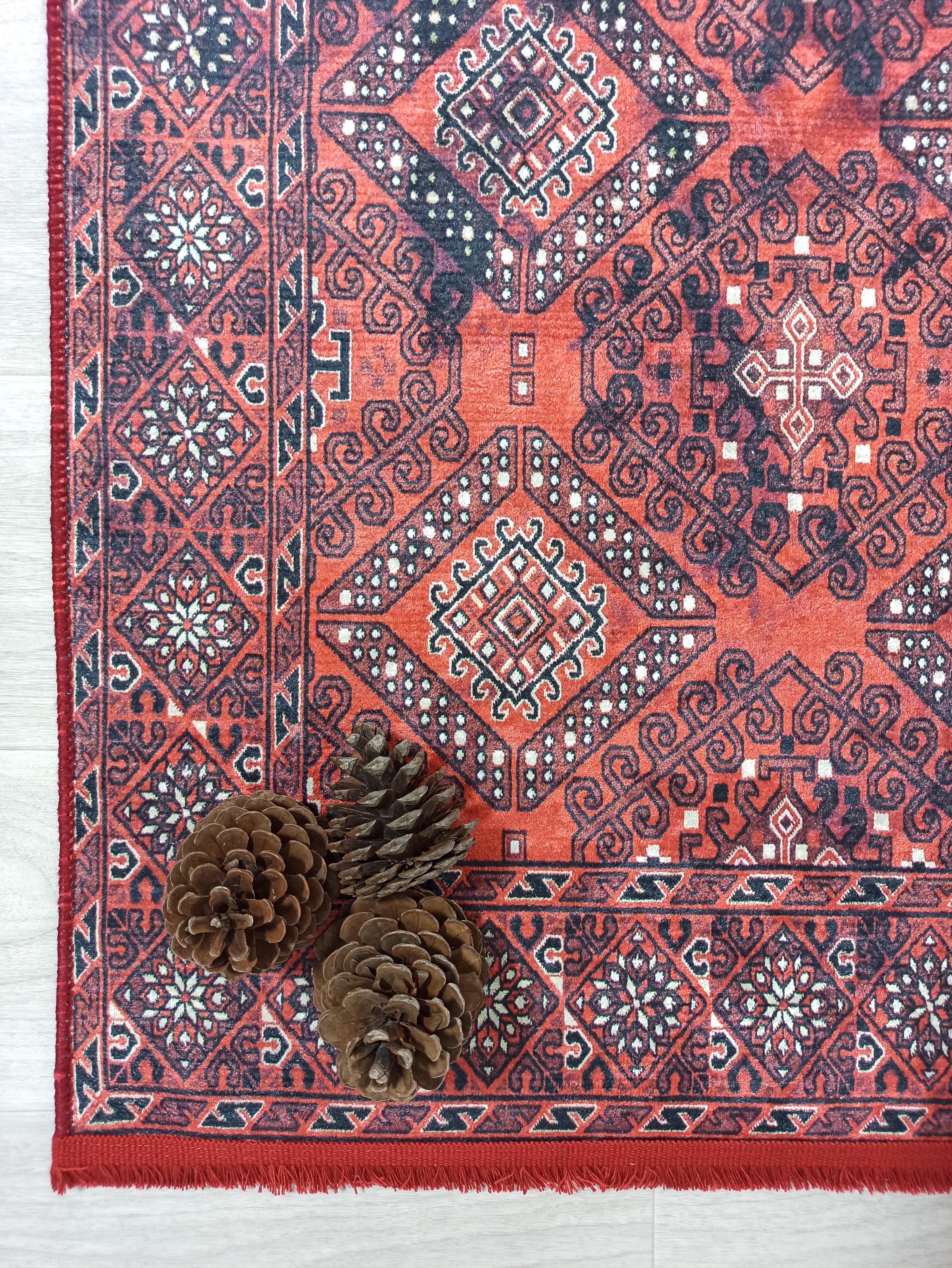 Vintage style Kilim Turkish Vintage Neutral Red Rug