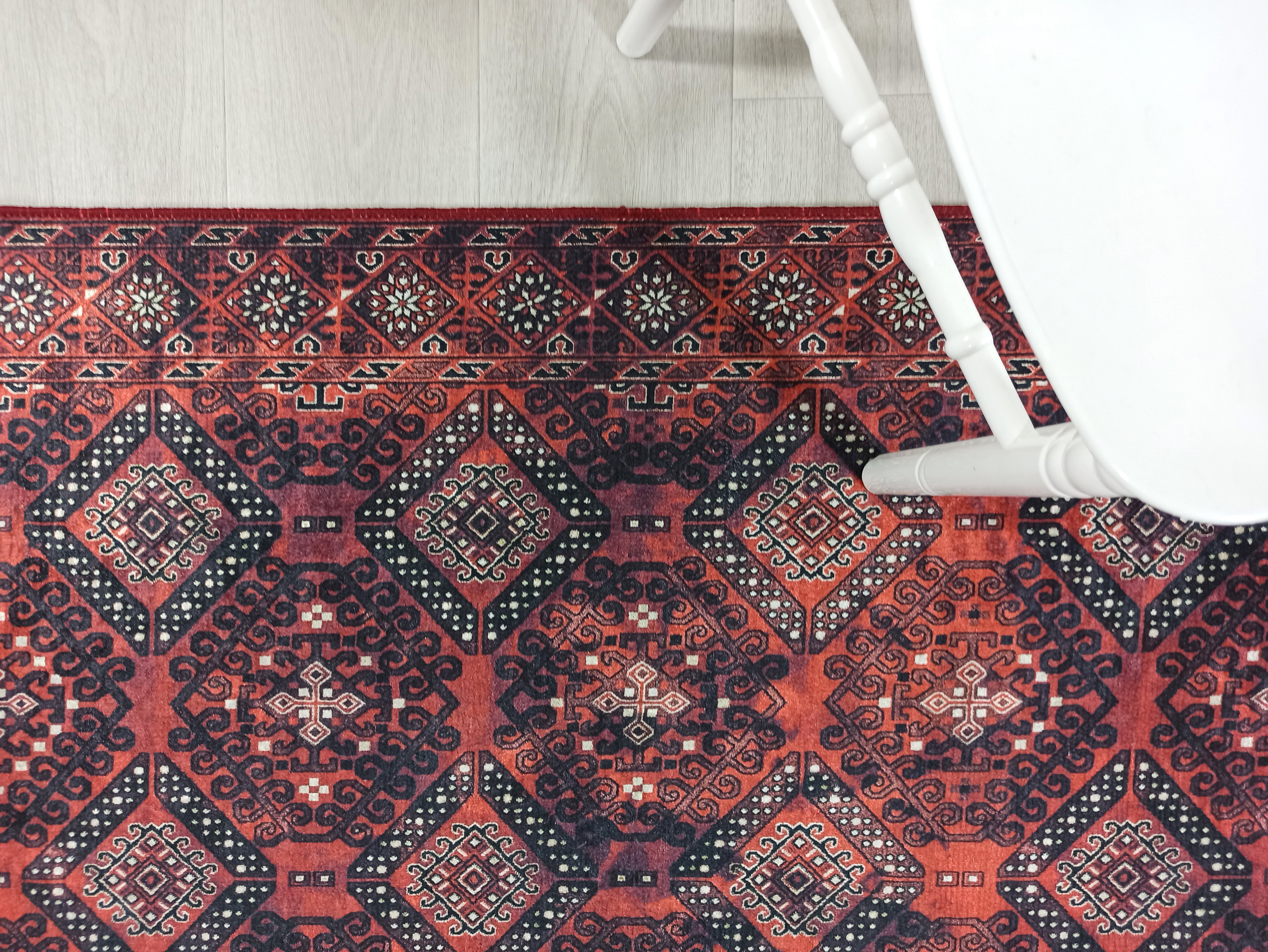 Vintage style Kilim Turkish Vintage Neutral Red Rug