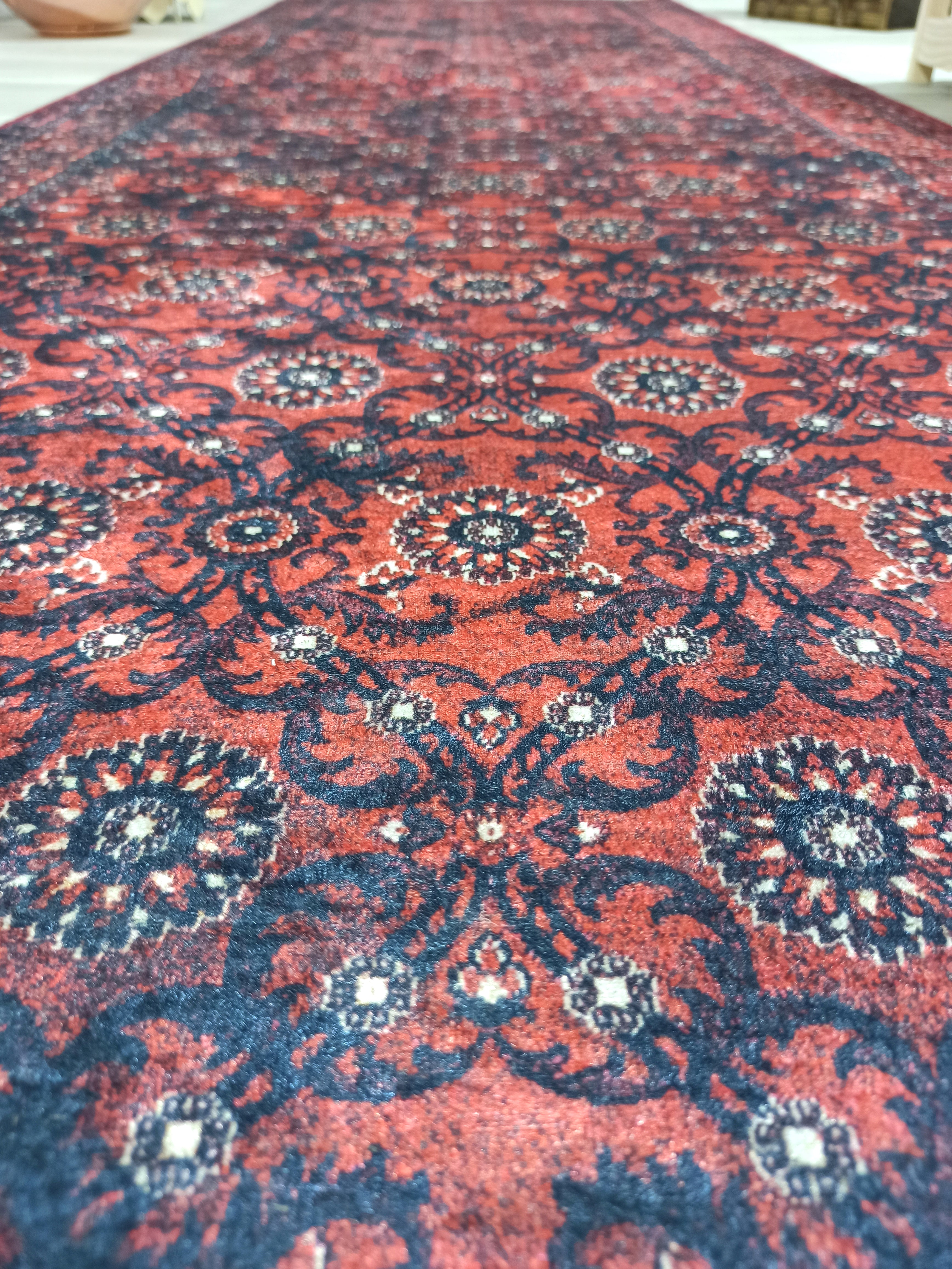 Vintage style Kilim Turkish Vintage Neutral Red Rug