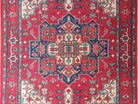 ALin Rug Red Vintage Geometric Faded Rug-Rugs-Fame Rugs-2'x3' ft 60x90 cm-fame