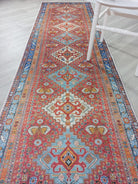 Adia Rug Turkish Red Orange Blue Rug-Rugs-Fame Rugs-2'x3'ft 60x90cm-fame