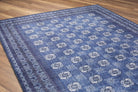 Afda Vintage Blue Afghan Rug-Rugs-Fame Rugs-2'x3' ft 60x90 cm-fame