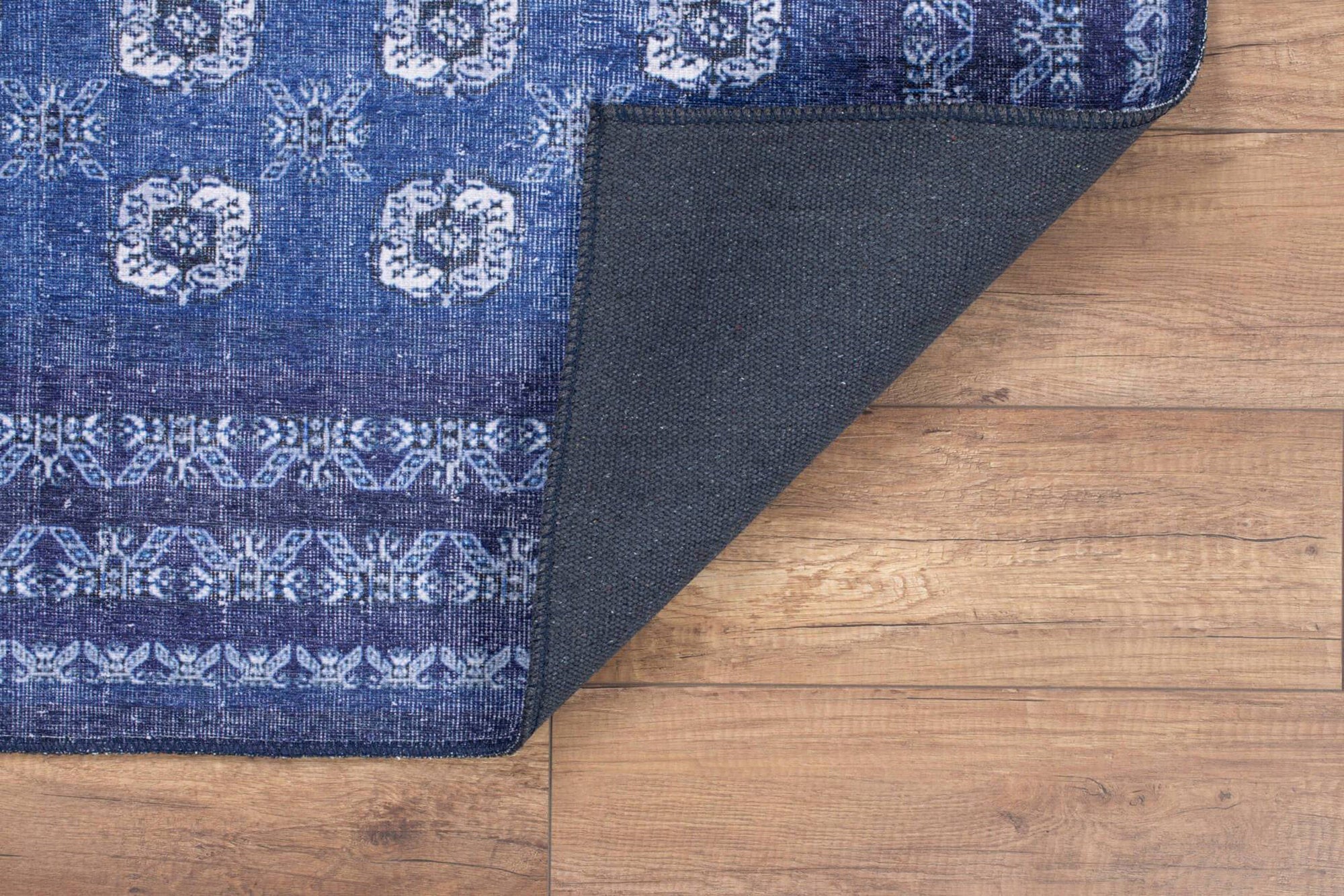 Afda Vintage Blue Afghan Rug-Rugs-Fame Rugs-2'x3' ft 60x90 cm-fame