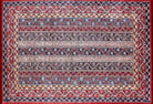 Alaska Red Turkish Kilim Striped Rug-Fame Rugs-2'x3'ft 60x90cm-fame