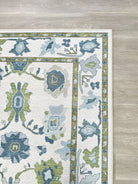 Alienore Green Blue Modern Oushak Rug-Oushak Rug-famerugs-2'x3' ft 60x90cm-fame