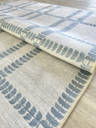 Amani Cream Blue Oushak Rug-Area Rugs-famerugs-2'x3' ft 60x90 cm-fame