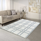 Amani Cream Blue Oushak Rug-Area Rugs-famerugs-2'x3' ft 60x90 cm-fame