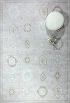 Amery Beige Pale Blush Brown Antique Oushak Rug-famerugs-2&#39;x3&#39; ft 60x90cm-fame