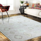 Amery Beige Pale Blush Brown Antique Oushak Rug-famerugs-2&#39;x3&#39; ft 60x90cm-fame