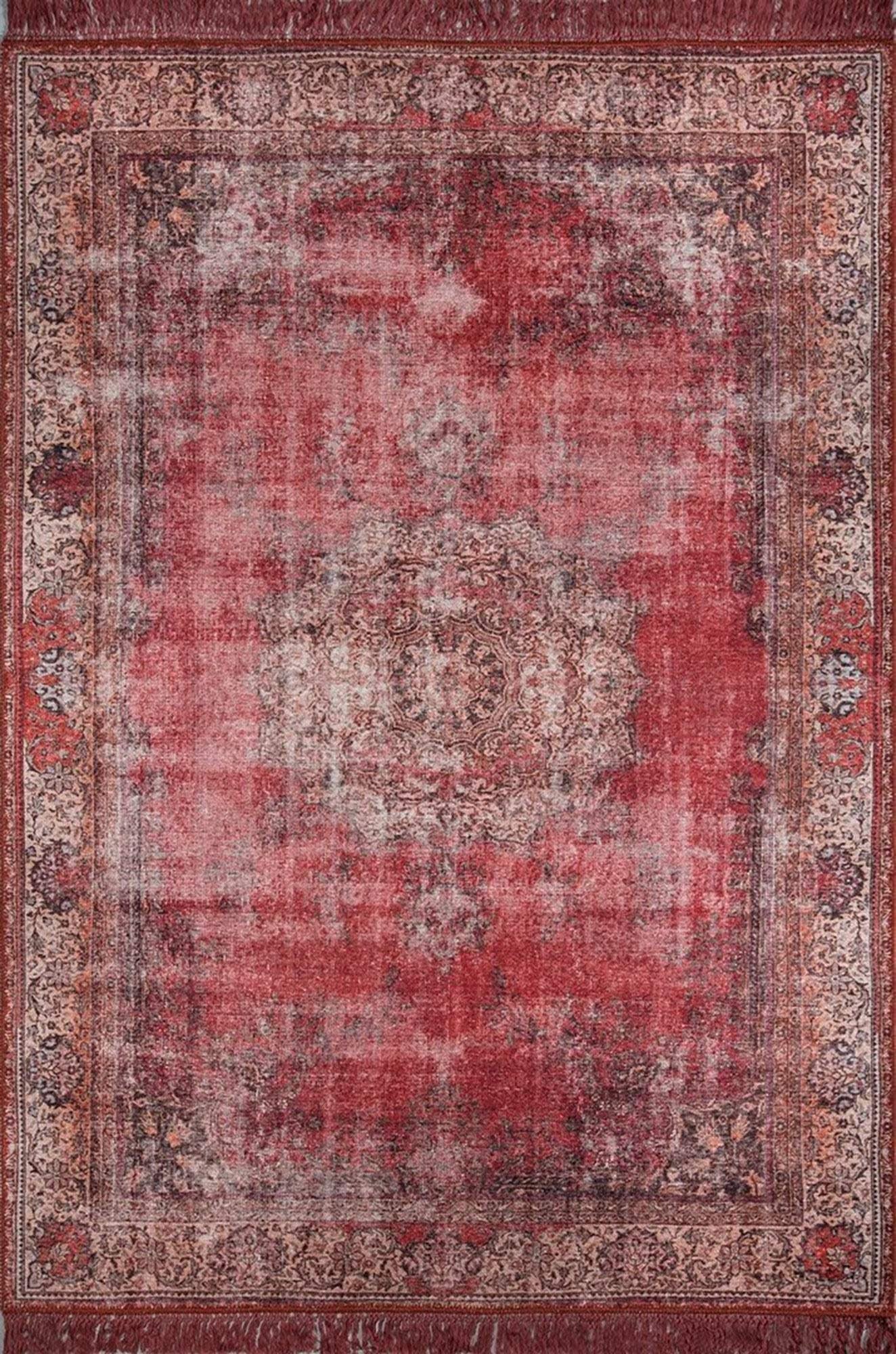 Amra Rug Oriental Vintage Red Rug-Rugs-Fame Rugs-2'x3' ft 60x90 cm-fame