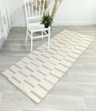 Ana Rug Turkish Neutral Striped Faded Beige Brown Rug-Rugs-Fame Rugs-2'x3' ft 60x90 cm-fame