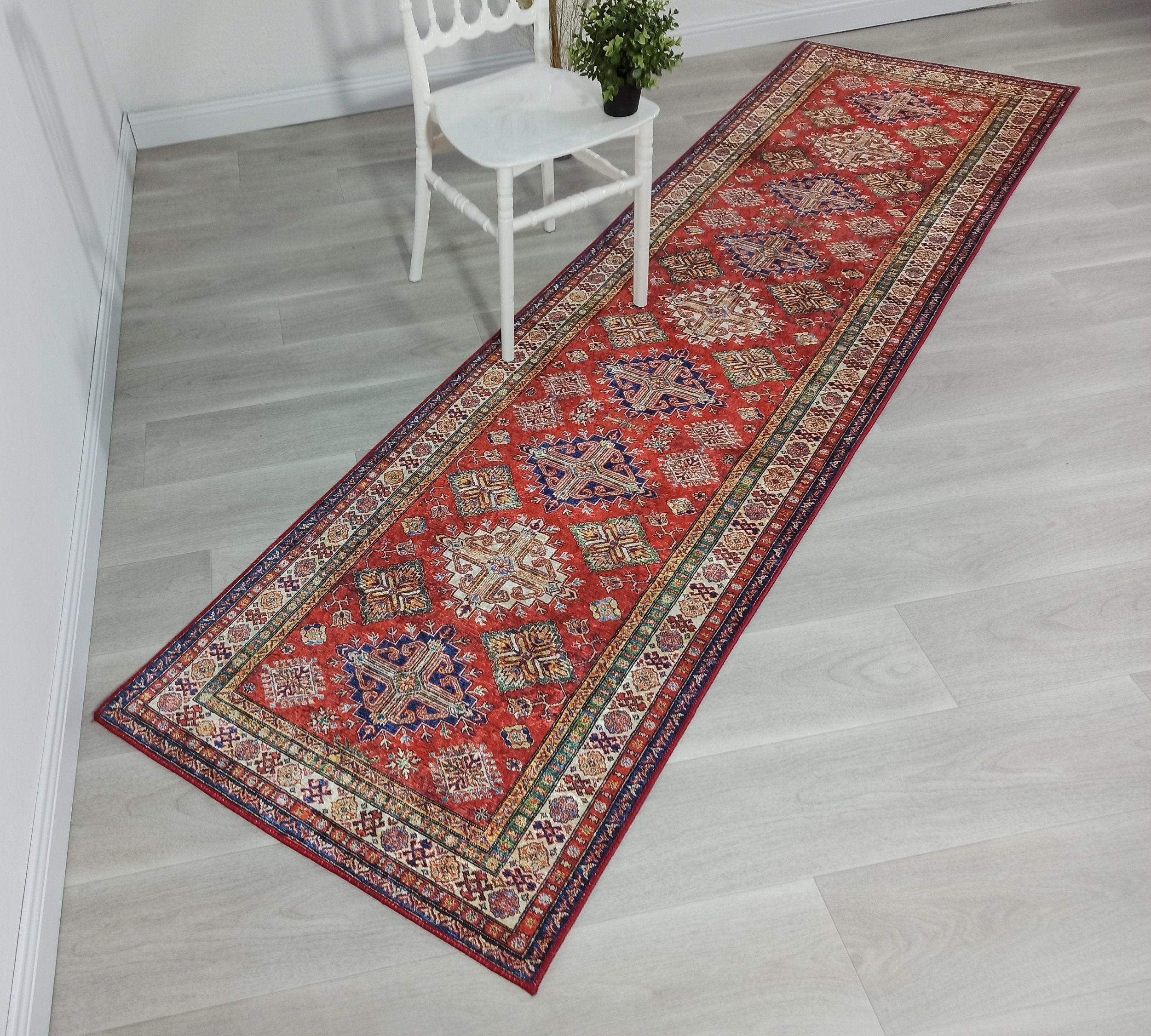 Anan Rug Red Ethnic Turkish Rug-Rugs-Fame Rugs-2'x3'ft 60x90cm-fame