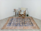 Anya Rug Turkish Neutral Beige Blue Oushak Rug-Rugs-Fame Rugs-2'x3' ft 60x90 cm-fame