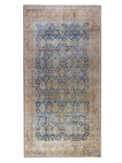 Anya Rug Turkish Neutral Beige Blue Oushak Rug-Rugs-Fame Rugs-2'x3' ft 60x90 cm-fame