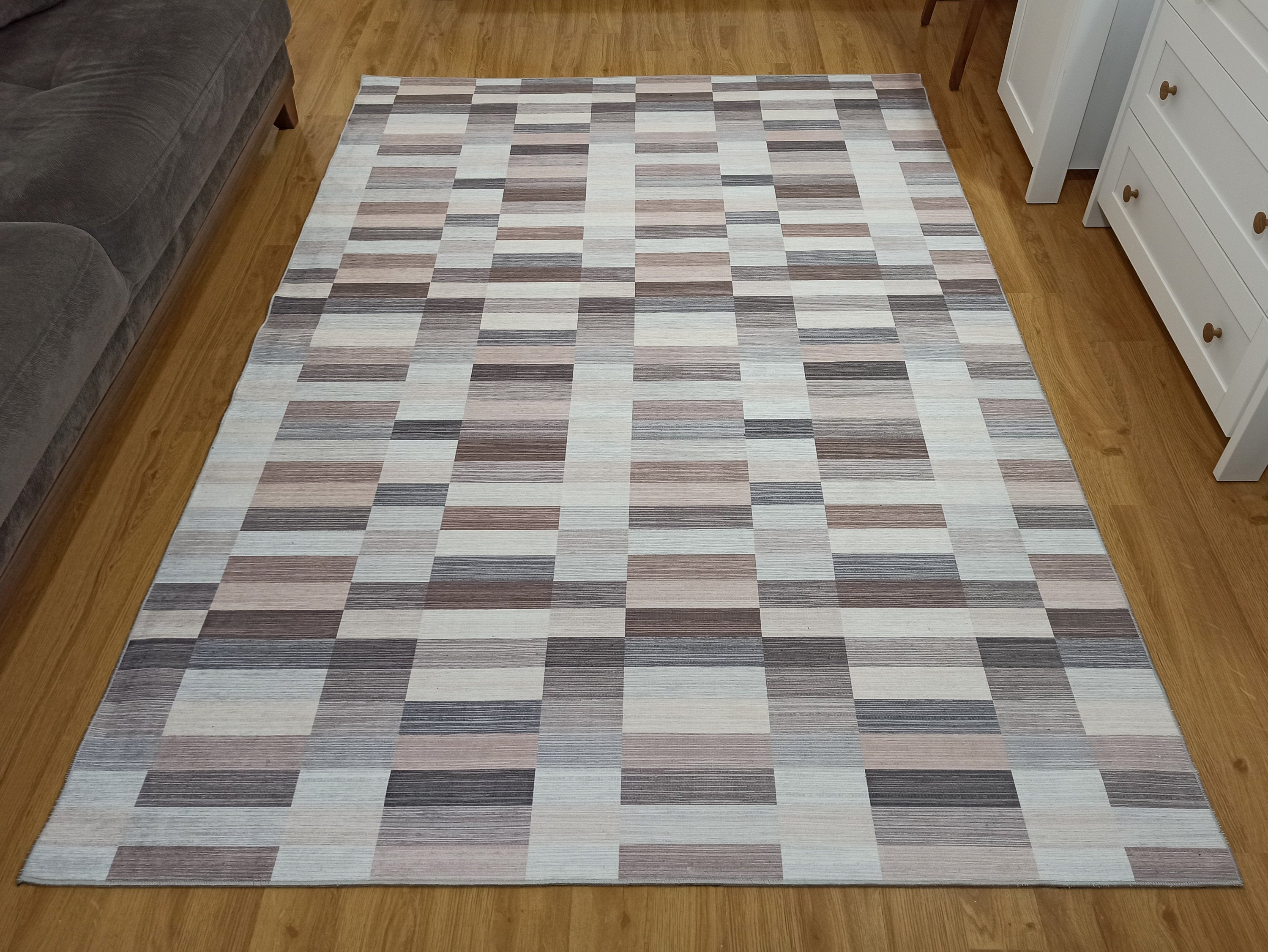 Aram Rug Modern Beige Brown Rug-Rugs-Fame Rugs-2'x3' ft 60x90 cm-fame