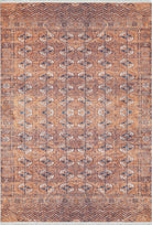 Arda Turkish Kilim Orange & Silver Rug-Fame Rugs-2'x3'ft 60x90cm-White-fame