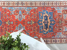 Ari Rug Antique Oriental Turkish Red & Blue Rug-Rugs-Fame Rugs-2'x3' ft 60x90 cm-fame