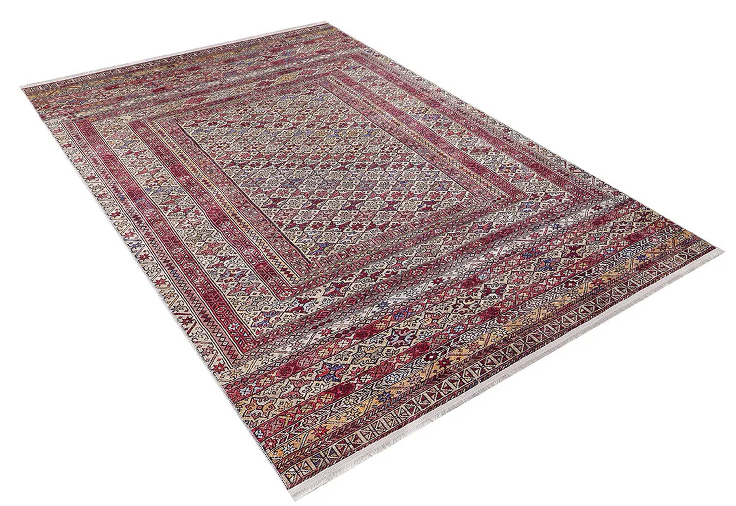 Arsa Turkish Oushak Red Beige Rug-Fame Rugs-2'x3'ft 60x90cm-fame