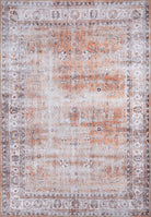 Arva Turkish Faded Orange and Brown Rug-Rugs-Fame Rugs-2'x3' ft 60x90 cm-fame