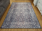 Asena Area Rug | Persian Navy Blue Gray Faded Rug-Rugs-Fame Rugs-2'x3' ft 60x90 cm-fame