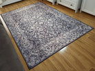 Asena Area Rug | Persian Navy Blue Gray Faded Rug-Rugs-Fame Rugs-2'x3' ft 60x90 cm-fame