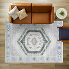 Averill Lavender, Pink & Blue Modern Oushak Rug-Area Rugs-famerugs-2'x3' ft 60x90cm-fame