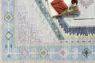 Averill Lavender, Pink & Blue Modern Oushak Rug-Area Rugs-famerugs-2'x3' ft 60x90cm-fame