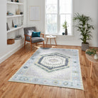 Averill Lavender, Pink & Blue Modern Oushak Rug-Area Rugs-famerugs-2'x3' ft 60x90cm-fame