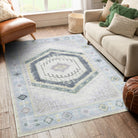 Averill Lavender, Pink & Blue Modern Oushak Rug-Area Rugs-famerugs-2'x3' ft 60x90cm-fame