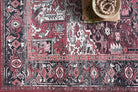 Avla Burgundy Red Floral Heriz Persian Rug-Area Rugs-famerugs-2'x3' ft 60x90 cm-fame