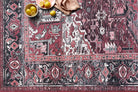 Avla Burgundy Red Floral Heriz Persian Rug-Area Rugs-famerugs-2'x3' ft 60x90 cm-fame