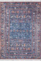 Ayda Turkish Oriental Blue Rug-Fame Rugs-2'x3'ft 60x90cm-fame