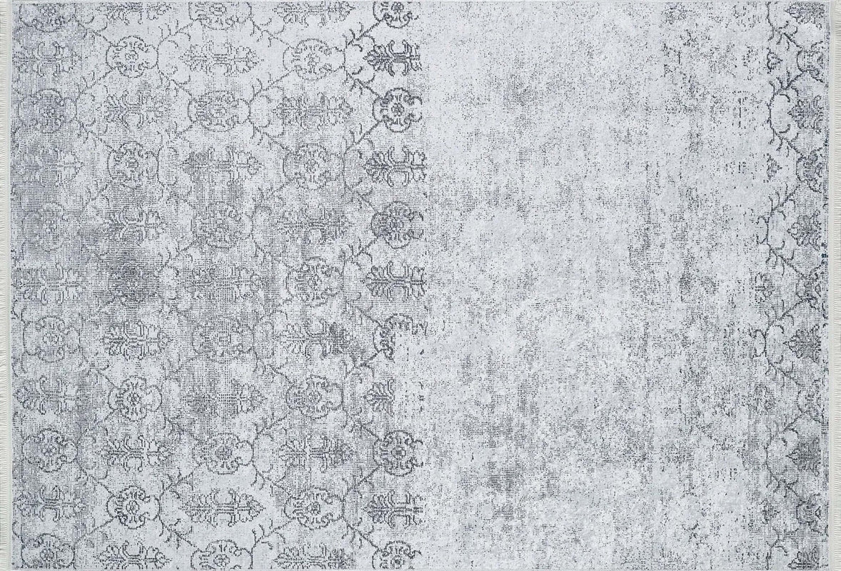 Ayla Turkish Faded Gray Rug-Fame Rugs-2'x3'ft 60x90cm-fame