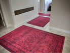 Azra Turkish Vintage Red and Blue Rug-Rugs-Fame Rugs-2'x3' ft 60x90 cm-fame