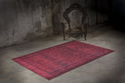 Azra Turkish Vintage Red and Blue Rug-Rugs-Fame Rugs-2'x3' ft 60x90 cm-fame