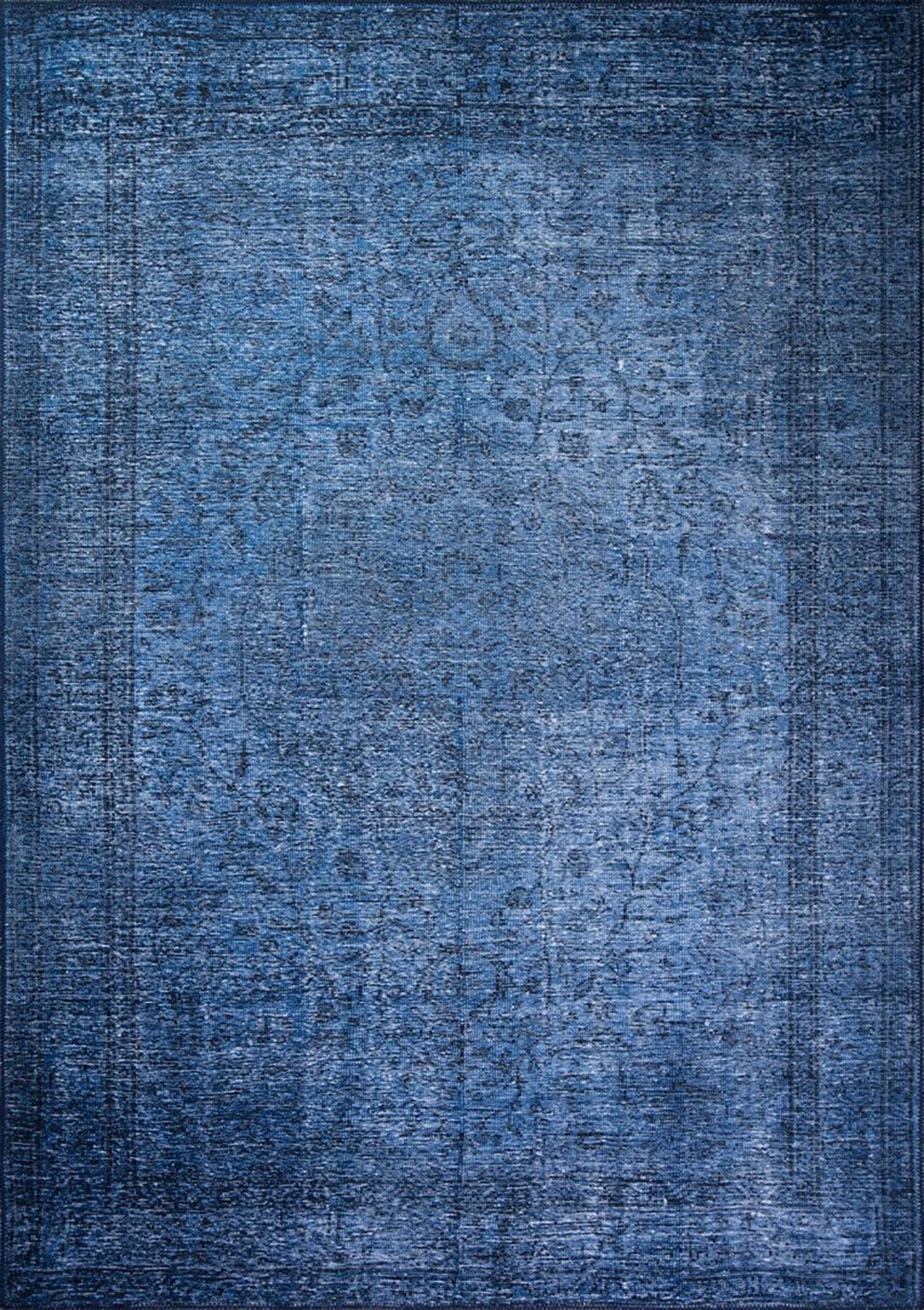 Banu Turkish Modern Blue Rug-Rugs-Fame Rugs-2'x3' ft 60x90 cm-fame