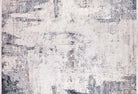 Bayda Turkish Distressed Abstract Gray Ivory Rug-Fame Rugs-2'x3'ft 60x90cm-fame