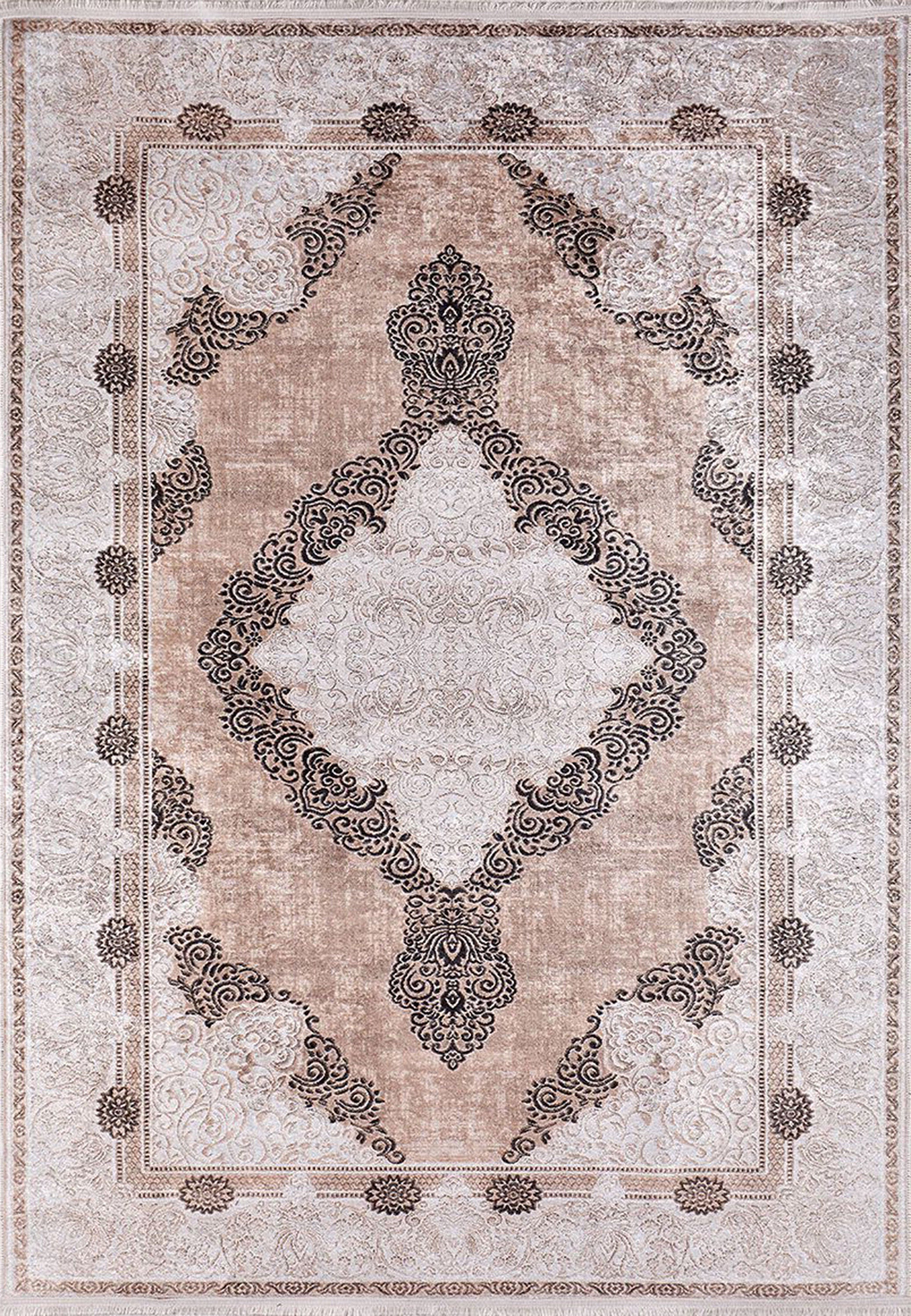 Belba Turkish Kilim Beige Blush Faded Brown Rug-Fame Rugs-2'x3'ft 60x90cm-fame