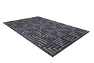 Beypa Pearl Brown Rug Black & White Geometric Area Rugs-Fame Rugs-2'x3'ft 60x90cm-Black-fame