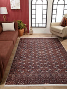 Bura Brown Bokhara Afghan Rug-Fame Rugs-2'x3'ft 60x90cm-fame