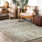 Cecile Distressed Persian Beige, Blush & Muted Sage Rug-famerugs-2&#39;x3&#39; ft 60x90cm-fame