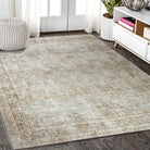 Cecile Distressed Persian Beige, Blush & Muted Sage Rug-famerugs-2&#39;x3&#39; ft 60x90cm-fame