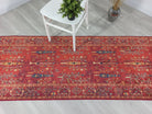 Damla Rug Turkish Ethnic Red Kilim Rug-Fame Rugs-2'x3'ft 60x90cm-without fringe-fame