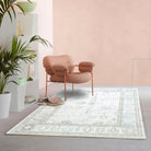 Daria Neutral Faded Pink Blush Oushak Rug-Area Rugs-famerugs-2'x3' ft 60x90cm-fame