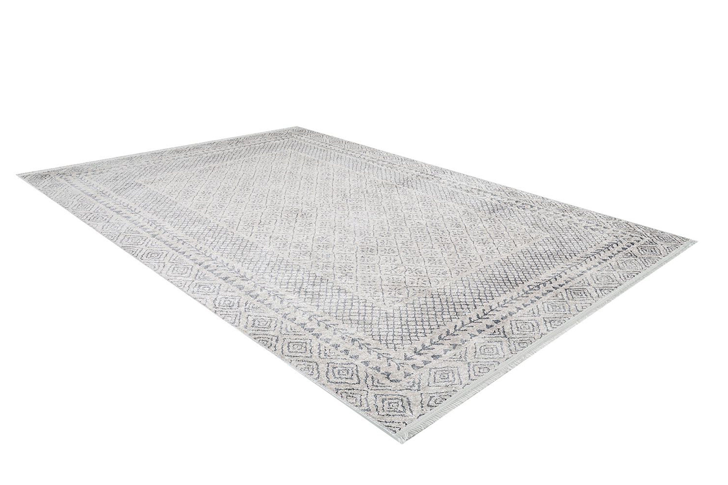 Diala Neutral Distressed Turkish White Gray Rug-Fame Rugs-2'x3'ft 60x90cm-fame