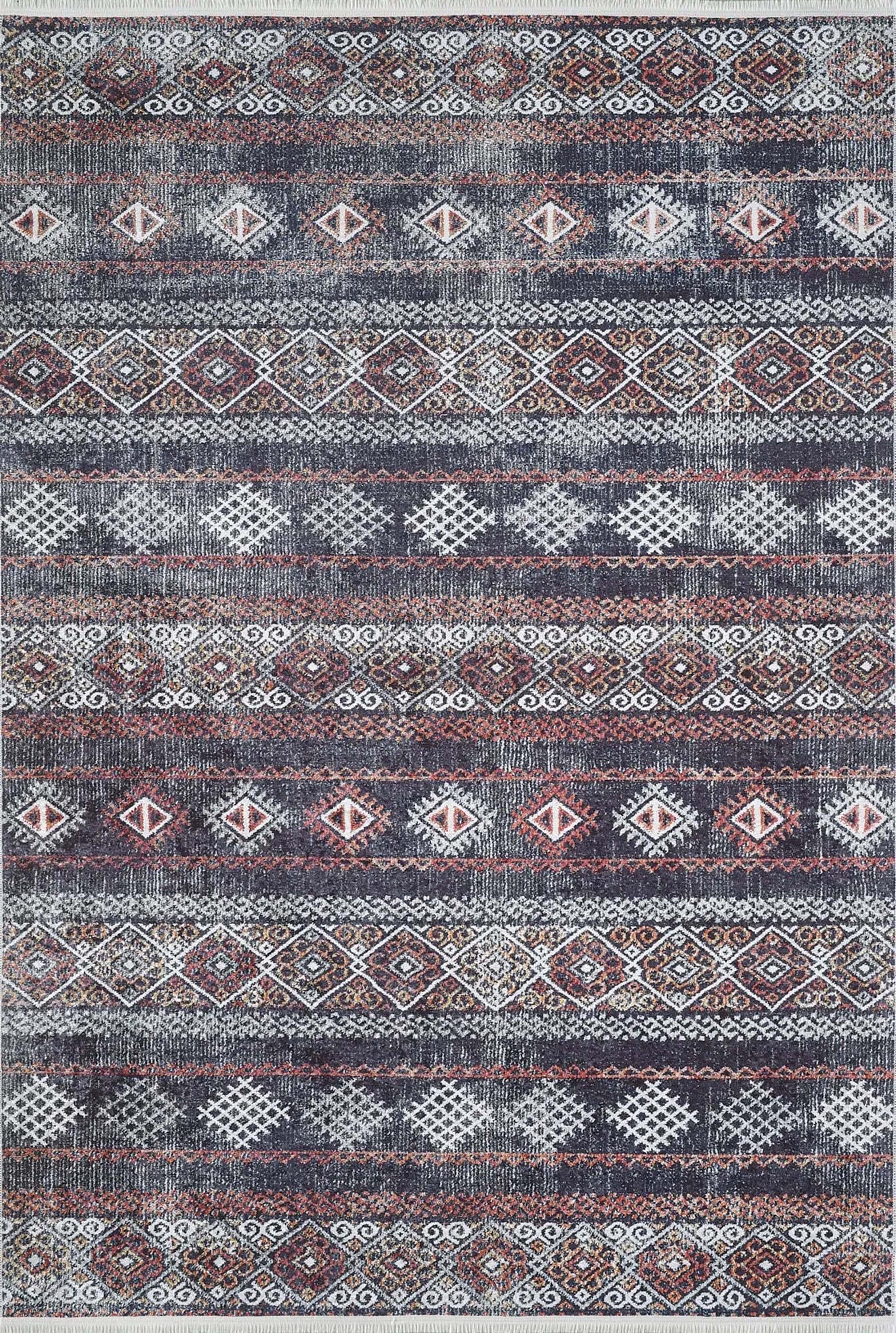 Dina Ethnic Nomad Turkish Rug-Fame Rugs-2'x3'ft 60x90cm-Desing 1-fame