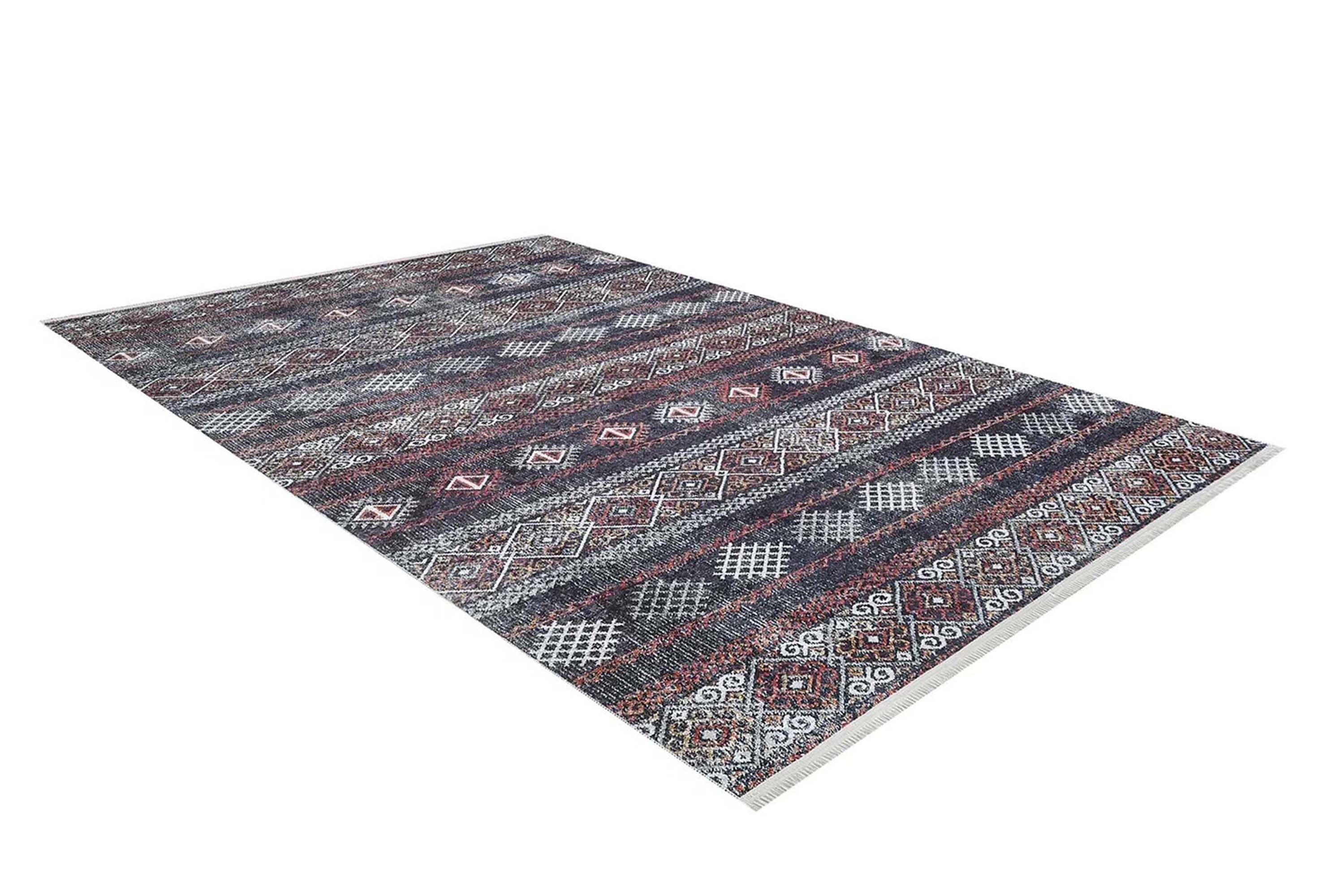 Dina Ethnic Nomad Turkish Rug-Fame Rugs-2'x3'ft 60x90cm-Desing 1-fame