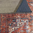 all groups Diva Turkish Red Blue Gray Rug-Rugs-Fame Rugs-Burnt Brick-2'x3' ft 60x90 cm-fame